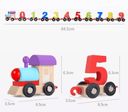 🔥 Preschool Education Wooden Train Toy