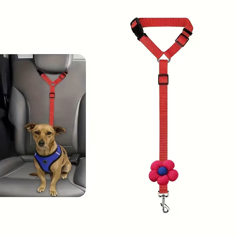 Adjustable Pet Car Safety Seatbelt Harness for Travel