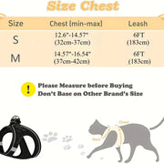 Escape-Proof Adjustable Reflective Mesh Pet Harness Set