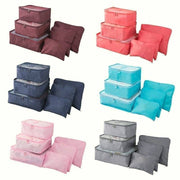 6 pieces portable luggage packing cubes🧳