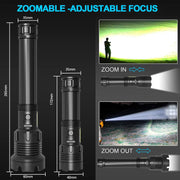 🏠LED Rechargeable Tactical Laser Flashlight