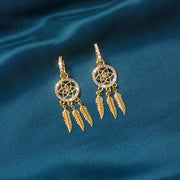 🔥Dreamcatcher Crystal Charm Earrings
