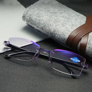 💥LAST DAY SALE 49% OFF💥Sapphire High Hardness Anti-blue Progressive Far And Near Dual-Use Reading Glasses