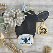 48% OFF🔥-Farmhouse Cow Head Welcome Wreath