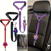 Adjustable Pet Car Safety Seatbelt Harness for Travel