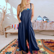 Last Day 48% OFF🔥Women's Sleeveless Wide Leg Jumpsuit with Pockets❤️