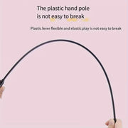 Double-Sided Rainbow Ribbon Wand Cat Toy