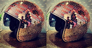 Disco ball Helmet with Retractable Visor