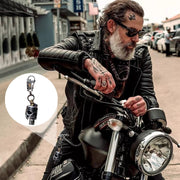 Piston art skull keychain (pendant\/flashlight\/bottle opener)