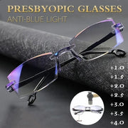 💥49% OFF💥Sapphire High Hardness Anti-blue Progressive Far And Near Dual-Use Reading Glasses