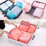 6 pieces portable luggage packing cubes🧳