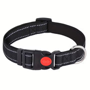 Adjustable Reflective Padded Nylon Safety Pet Collar