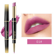🔥 BIG SALE - HALF PRICE🔥🔥Double ended lipstick Automatic Lip Liner Matte Waterproof Non-fading Non-stick Lipstick