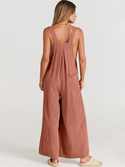 Last Day 48% OFF🔥Women's Sleeveless Wide Leg Jumpsuit with Pockets❤️