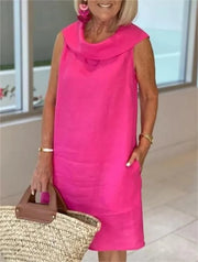 SUMMER RUFFLE COLLAR DRESS
