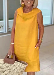 SUMMER RUFFLE COLLAR DRESS