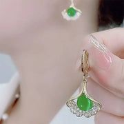 Apricot Leaf Opal Earrings