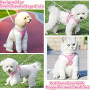 Escape-Proof Soft Breathable Reflective Mesh Pet Harness
