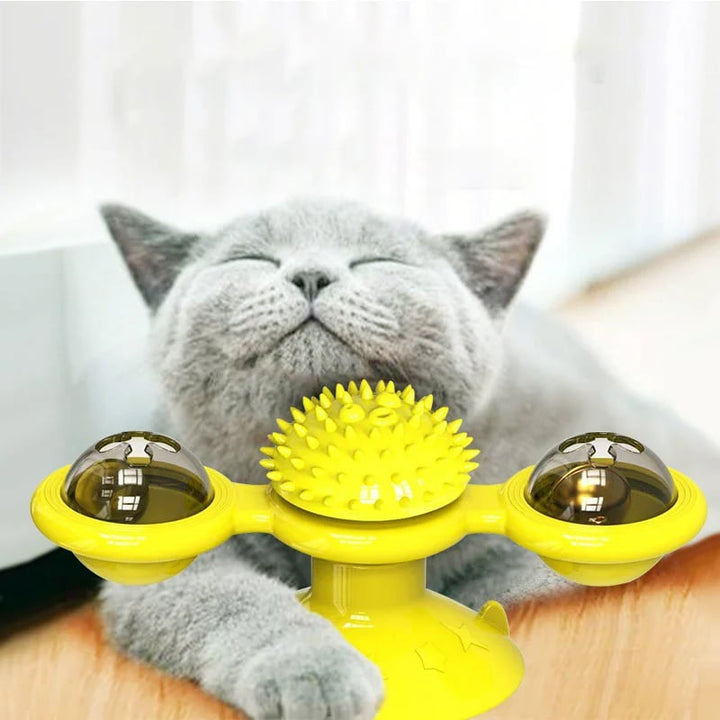 (🔥Promotion 48% OFF) Interactive Windmill Cat Toys with Catnip