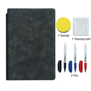 Smart Reusable Leather Notebook