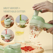 Best kitchen Tool💝 4 In 1 Handheld Electric Vegetable Cutter Set