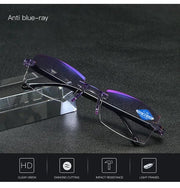 💥49% OFF💥Sapphire High Hardness Anti-blue Progressive Far And Near Dual-Use Reading Glasses