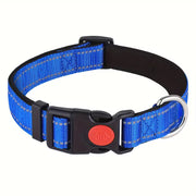 Adjustable Reflective Padded Nylon Safety Pet Collar