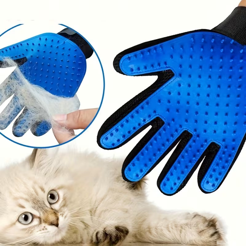 Pet Grooming Deshedding Massage Gloves 2-Pack