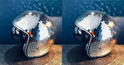 Disco ball Helmet with Retractable Visor
