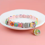 Adjustable Elegant Lace Pet Collar with Pendant