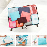 6 pieces portable luggage packing cubes🧳