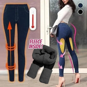 Thermal Fleece Denim Jeggings