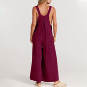 Last Day 48% OFF🔥Women's Sleeveless Wide Leg Jumpsuit with Pockets❤️