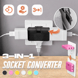 🔥Summer hot sale - 49% OFF)180 Degrees Rotatable Socket Converter, BUY 3 GET 1 FREE