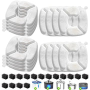 Pet Fountain Replacement Filters and Sponge Pads Set