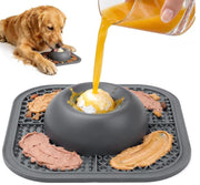 Slow Feeder Dog Bowl and Lick Mat with Ball
